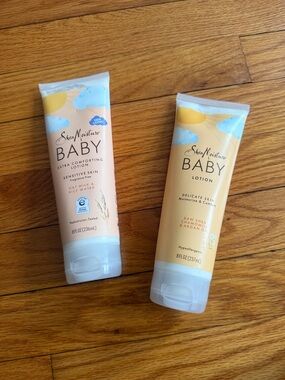 Shea Moisture Baby Lotion Tubes - Peach, Yellow & Light Blue Packaging